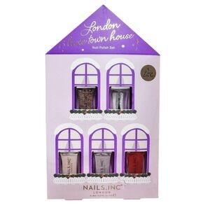 Nails Inc London Luxe Town House 5 Piece Nail Polish Gift Set Holiday Collection
